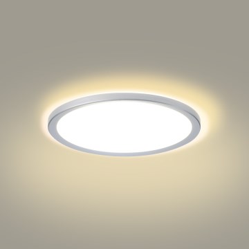 Brilagi - ULTRA SLIM LED griestu gaismeklis vannas istabai LED/18W/230V Ø 30 cm sudraba krāsā IP54