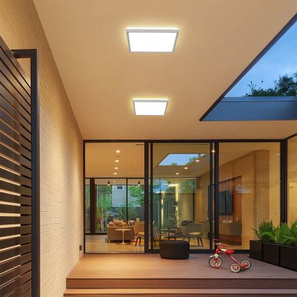 Brilagi - LED vannas istabas griestu gaismeklis ULTRA SLIM LED/18W/230V 30x30 cm sudraba IP54