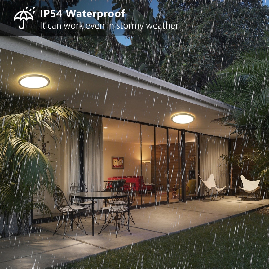 Brilagi - LED vannas istabas griestu gaismeklis ULTRA SLIM LED/12W/230V Ø 22,5 cm zelta krāsā IP54