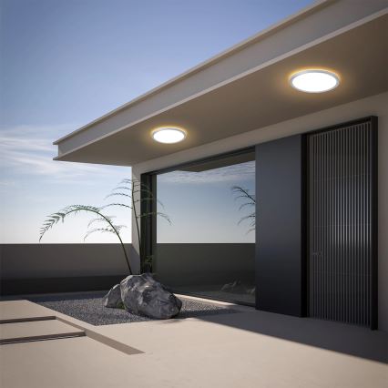 Brilagi - ULTRA SLIM LED griestu gaismeklis vannas istabai LED/18W/230V Ø 30 cm sudraba krāsā IP54