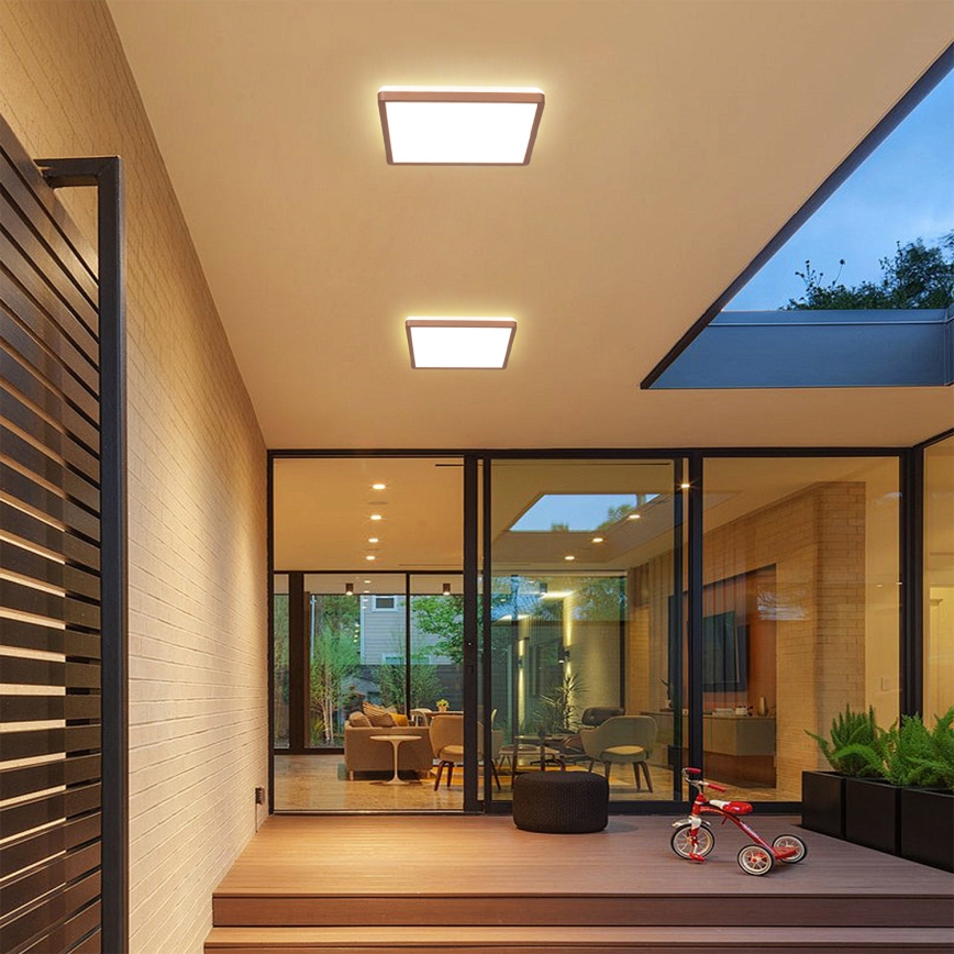 Brilagi - LED griestu gaismeklis vannas istabai ULTRA SLIM LED/18W/230V 30x30 cm rožu zelta IP54