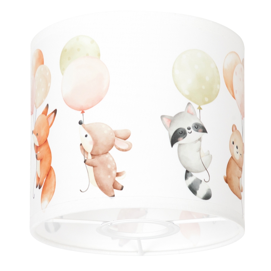 BRILAGI - Universāls abažūrs BOBO E27 Ø 15 cm balts/ar dzīvnieku motīviem