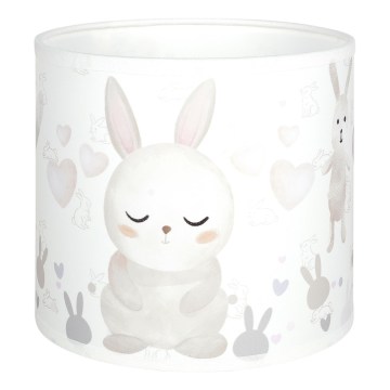 BRILAGI - Universāls abažūrs BOBO E27 Ø 15 cm balts/zaķu raksts