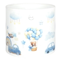 BRILAGI - Universāls abažūrs BOBO E27 Ø 15 cm balts/zils/ar lācīšiem