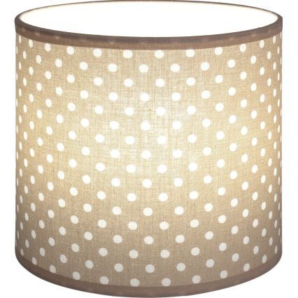 BRILAGI - Universāls abažūrs BOBO E27 Ø 15 cm, bēšs ar punktiem