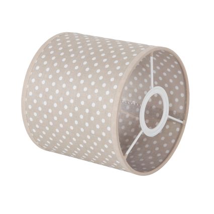 BRILAGI - Universāls abažūrs BOBO E27 Ø 15 cm, bēšs ar punktiem