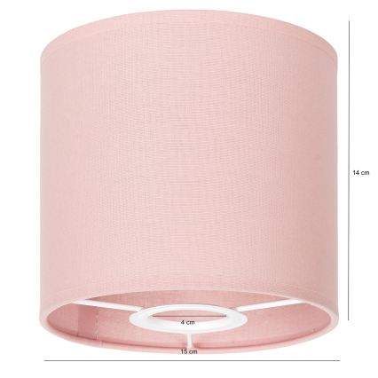 BRILAGI - Universāls abažūrs BOBO E27 Ø 15 cm, rozā