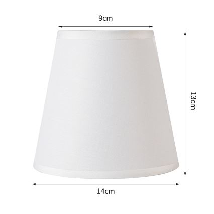 Brilagi - Universāls abažūrs NUBILA E27 13x9 cm balta
