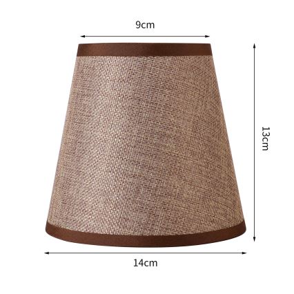Brilagi - Universāls abažūrs NUBILA E27 13x9 cm brūna