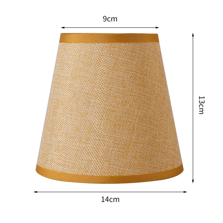 Brilagi - Universāls abažūrs NUBILA E27 13x9 cm gaiši brūna