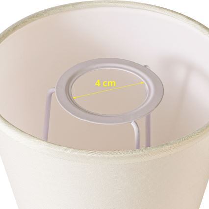 Brilagi - Universāls abažūrs NUBILA E27 13x9 cm krēmkrāsa