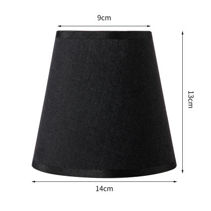 Brilagi - Universāls abažūrs NUBILA E27 13x9 cm melna
