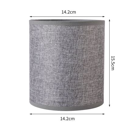 Brilagi - Universāls abažūrs NUBILA E27 15,5x14 cm pelēka