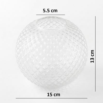 BRILAGI - Universāls rezerves stikls STELLA E27 Ø 15 cm caurspīdīgs/zeltains