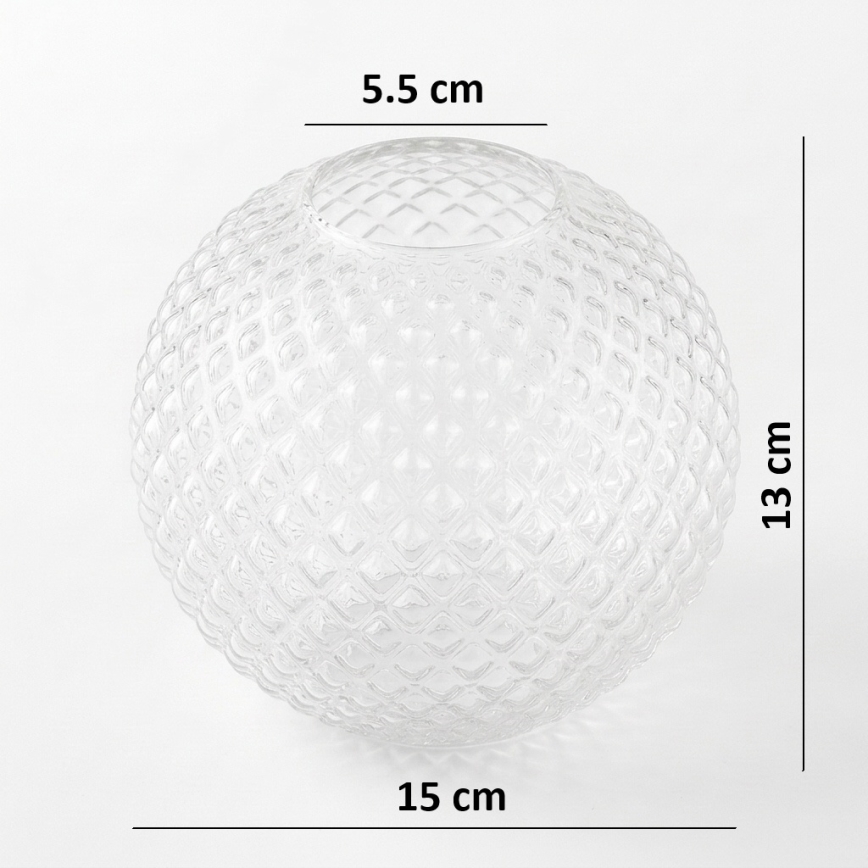 BRILAGI - Universāls rezerves stikls STELLA E27 Ø 15 cm caurspīdīgs/zeltains