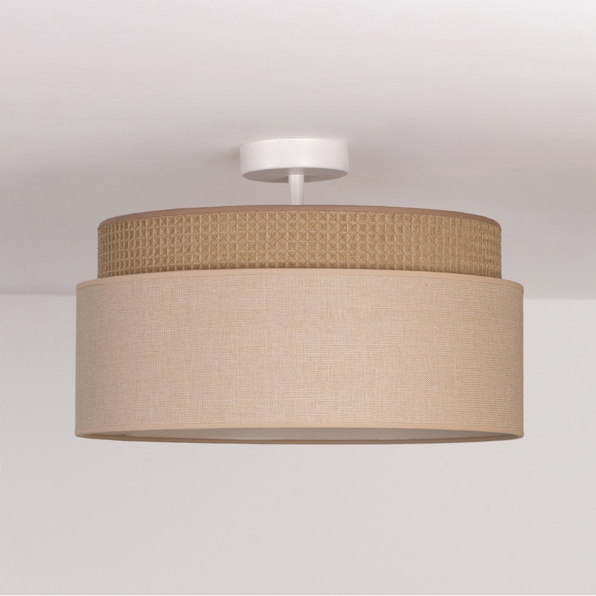 Brilagi - Uz virsmas montējamā griestu lampa PADOVA 1xE27/60W/230V Ø 40 cm, bēša