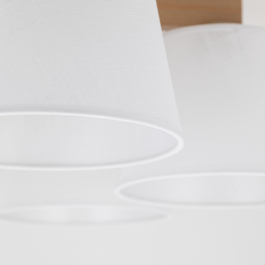 Brilagi - Uzstādāma griestu lampa LATTE SABIA 5xE27/60W/230V priede/balta