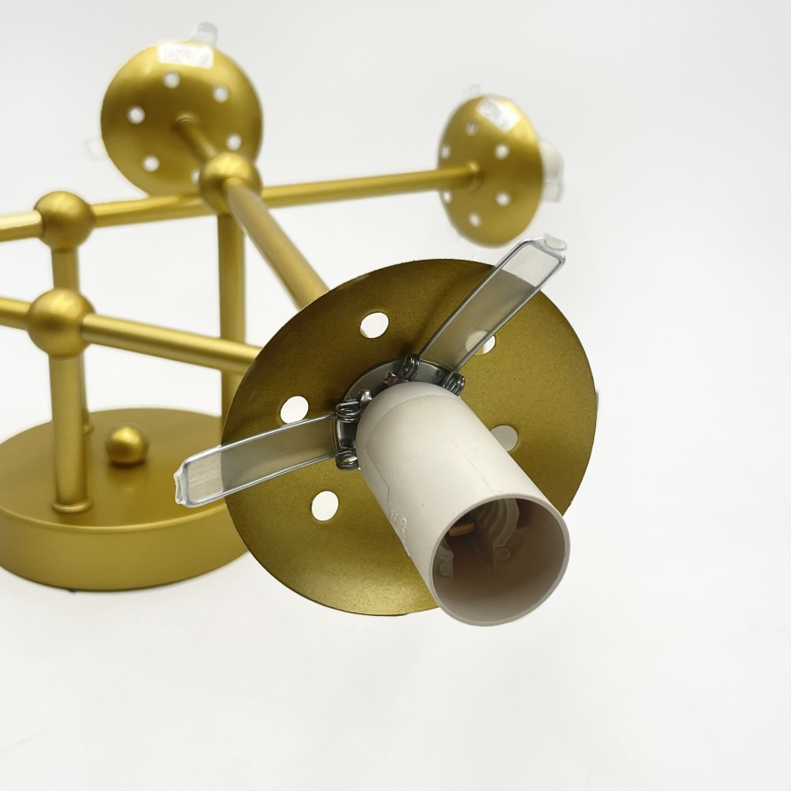 Brilagi - Uzstādāms griestu lustrs MALIVA 6xE14/15W/230V zelta/balta