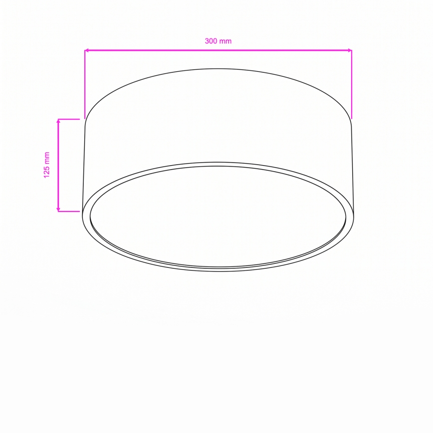 BRILAGI - Vannas istabas griestu gaismeklis POOL 2xE27/15W/230V Ø 30 cm IP54 balts