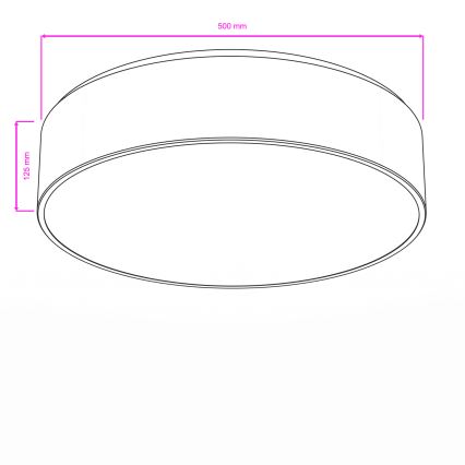 BRILAGI - Vannas istabas griestu gaismeklis POOL 4xE27/15W/230V Ø 50 cm IP54 bēšs