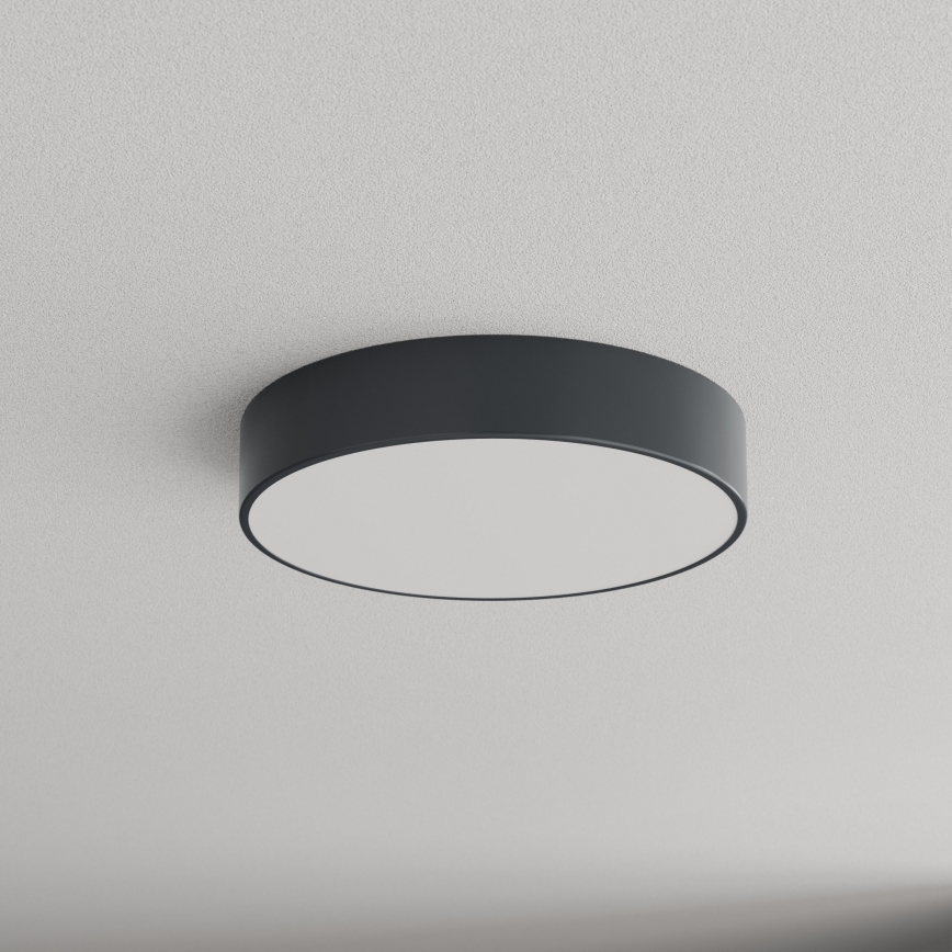 BRILAGI - Vannas istabas griestu gaismeklis ar kustības un krēslas sensoru CLARE 3xE27/24W/230V Ø 40 cm antracīts IP54