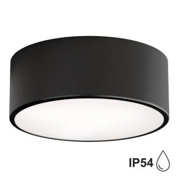 Brilagi - Vannas istabas griestu lampa CLARE 1xE27/24W/230V d. 20 cm IP54 melna
