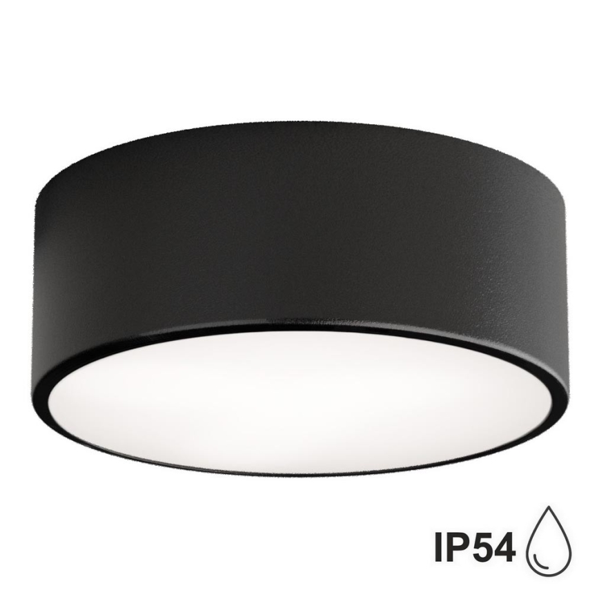 Brilagi - Vannas istabas griestu lampa CLARE 1xE27/24W/230V d. 20 cm IP54 melna