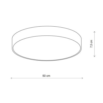 Brilagi - Vannas istabas griestu lampa CLARE 4xE27/24W/230V d. 50 cm bēša IP54