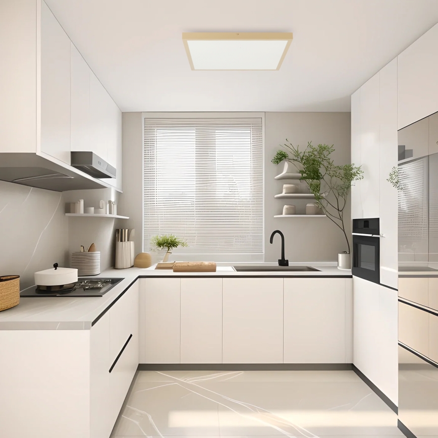 Brilagi - LED Dimējama vannas istabas griestu lampa FRAME SMART LED/50W/230V 60x60 cm 3000-6000K IP44 bēša + tālvadības pults