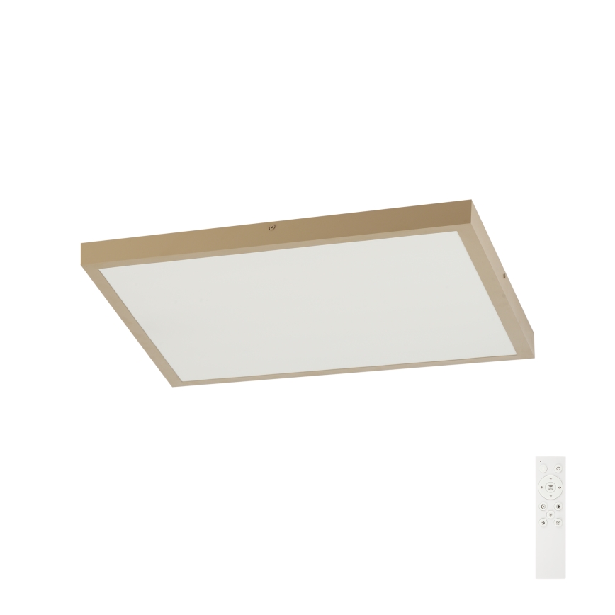 Brilagi - LED Dimējama vannas istabas griestu lampa FRAME SMART LED/50W/230V 60x60 cm 3000-6000K IP44 bēša + tālvadības pults