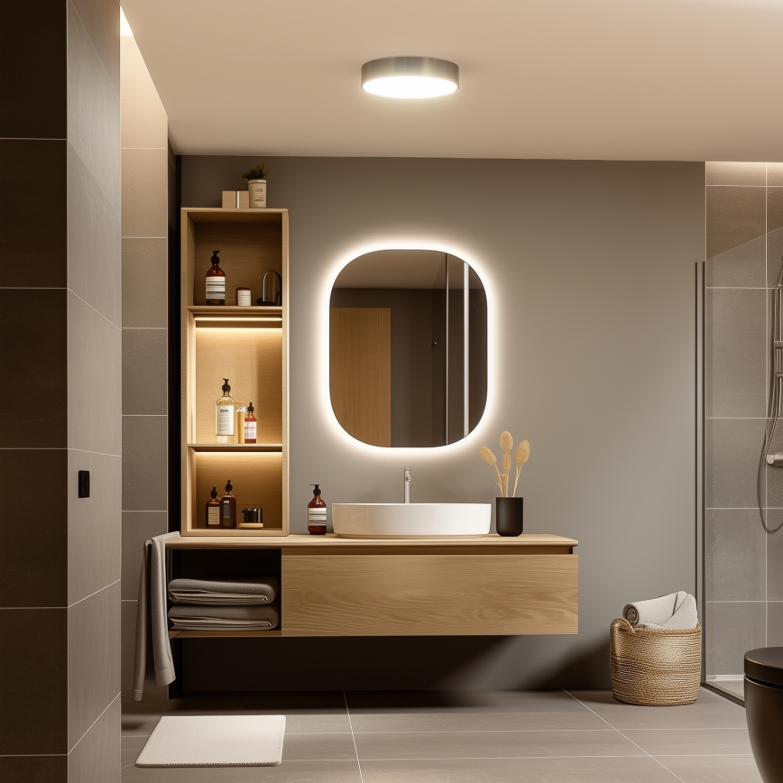 BRILAGI - LED vannas istabas griestu gaismeklis POOL LED/24W/230V 3000/4000/5500K pr. 30 cm IP54 misiņš