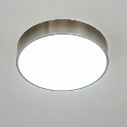 BRILAGI - LED vannas istabas griestu gaismeklis POOL LED/24W/230V 3000/4000/5500K pr. 30 cm IP54 misiņš