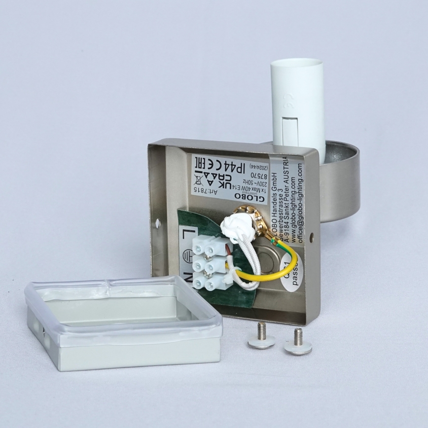 Brilagi - Vannas istabas sienas gaismeklis RAY 1xE14/40W/230V IP44
