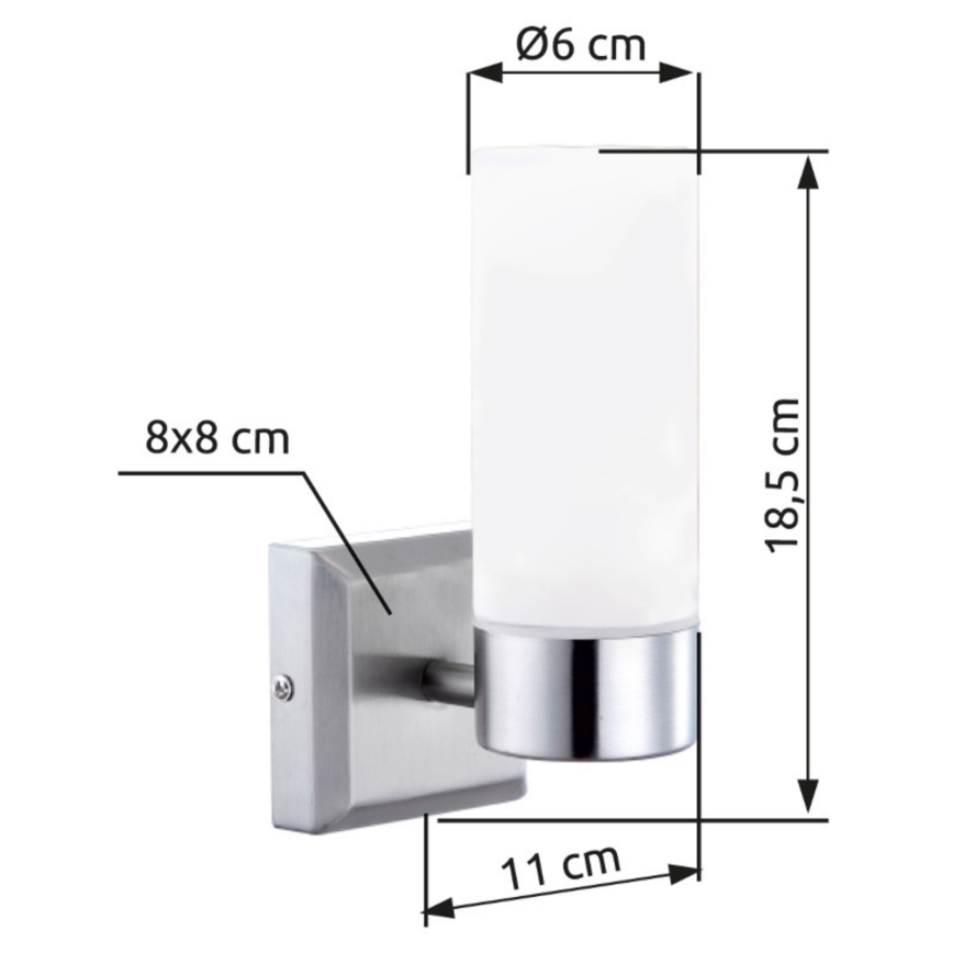 Brilagi - Vannas istabas sienas gaismeklis RAY 1xE14/40W/230V IP44