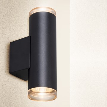 Brilagi - Vannas istabas sienas punktveida gaismeklis SELE AQUA 2xGU10/30W/230V IP44 melns