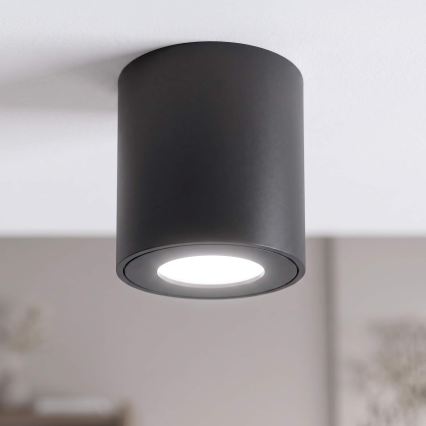 BRILAGI - Vannas istabas starmetis MIA 1xGU10/30W/230V 84x80 mm melna IP54