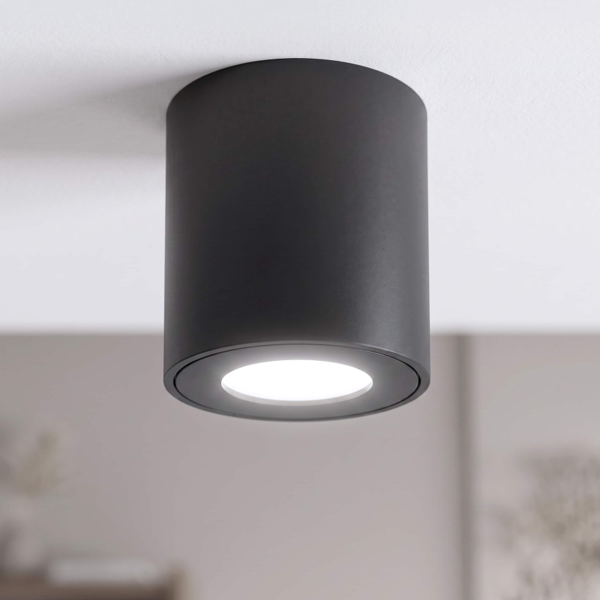 BRILAGI - Vannas istabas starmetis MIA 1xGU10/30W/230V 84x80 mm melna IP54