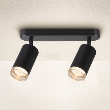 Brilagi - Vannas istabas starmetis SELE 2xGU10/30W/230V IP44 melna
