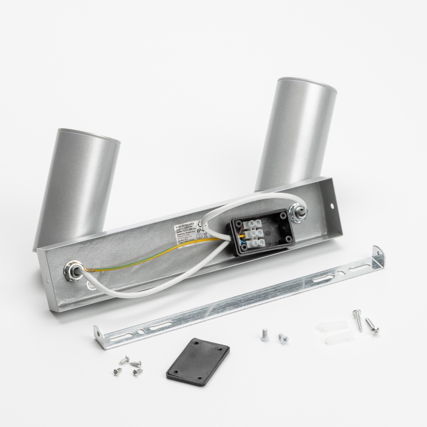 Brilagi - Vannas istabas starmetis SELE 2xGU10/30W/230V IP44 sudraba