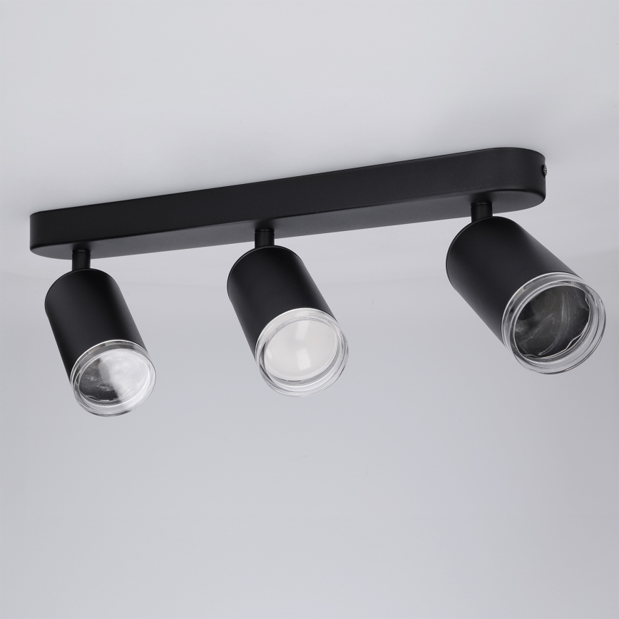 Brilagi - Vannas istabas starmetis SELE 3xGU10/30W/230V IP44 melna