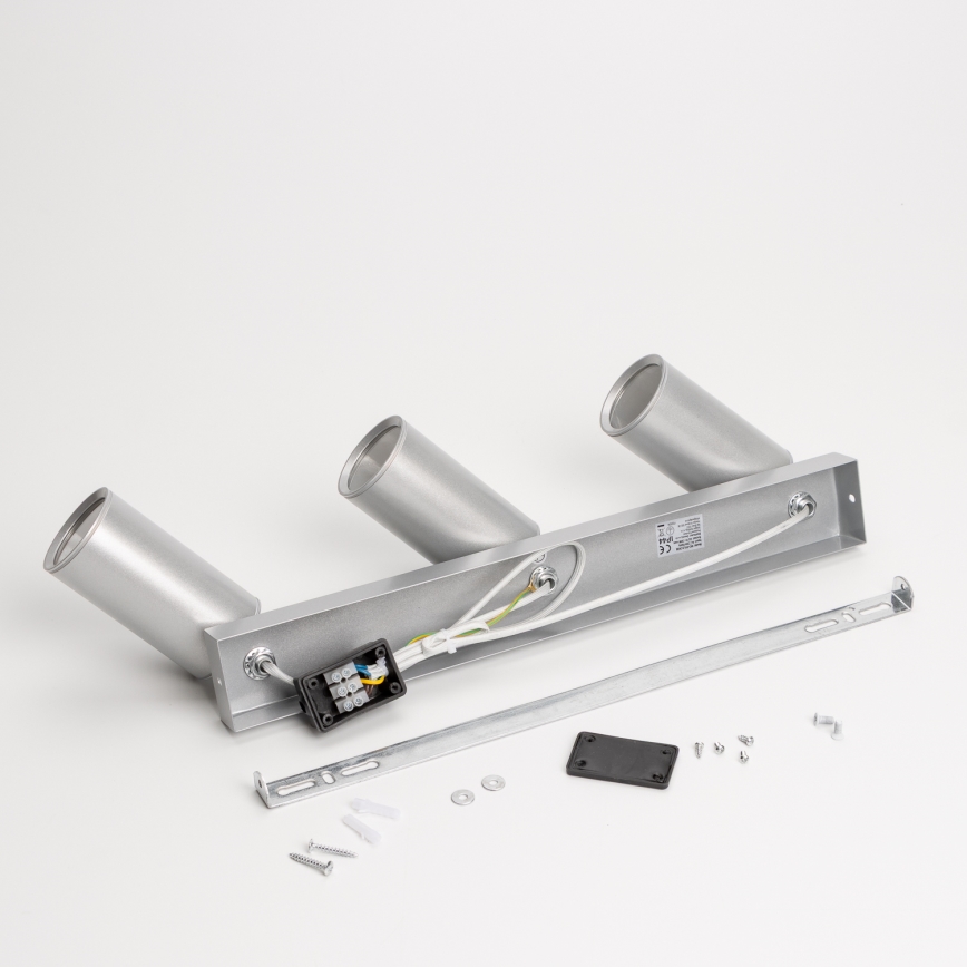 Brilagi - Vannas istabas starmetis SELE 3xGU10/30W/230V IP44 sudraba
