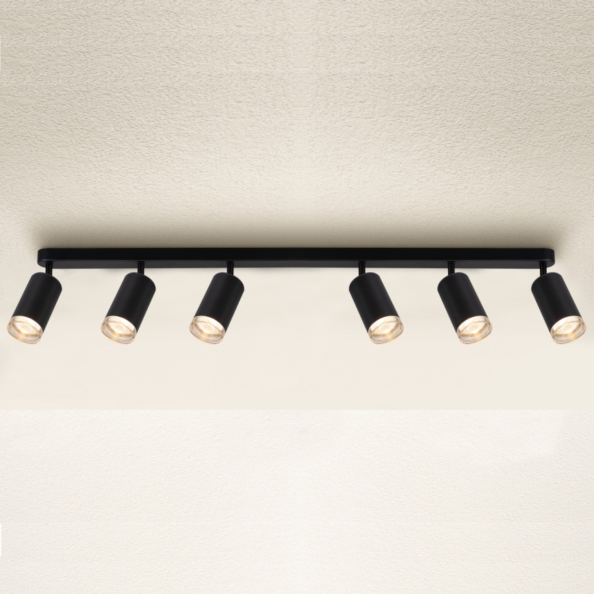 Brilagi - Vannas istabas starmetis SELE 6xGU10/30W/230V IP44 melna