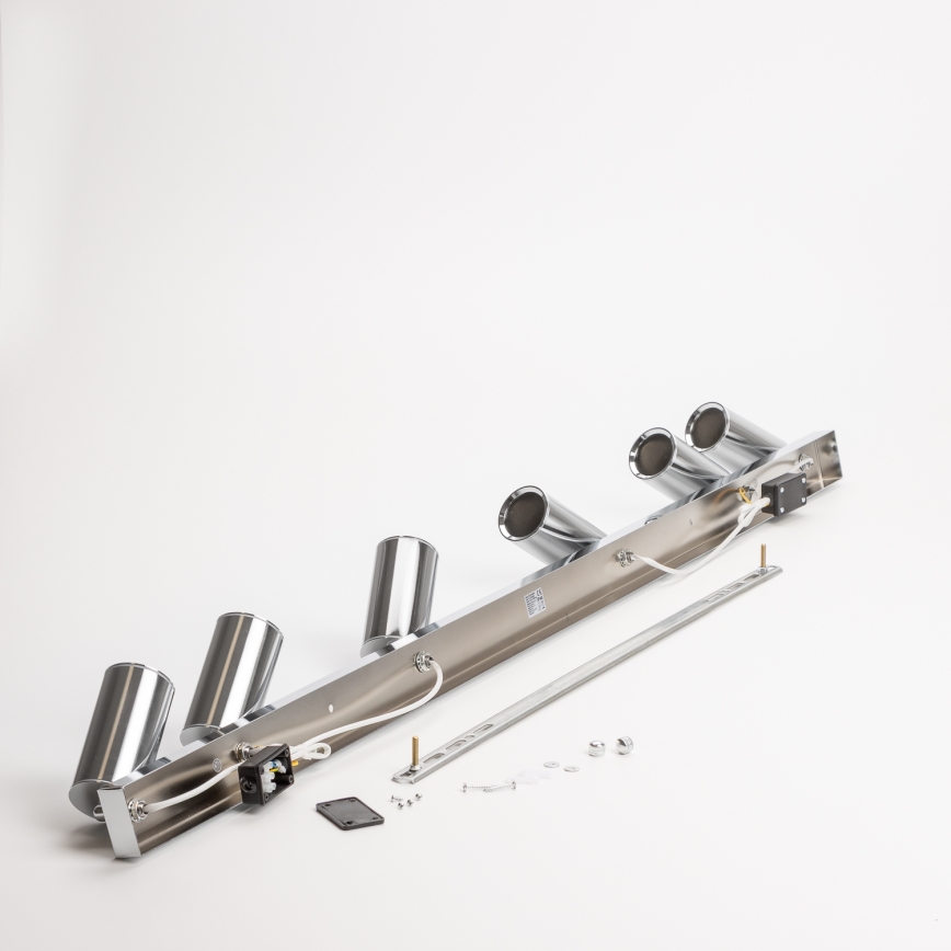 Brilagi - Vannas istabas starmetis SELE 6xGU10/30W/230V IP44 spīdīgi hromēts
