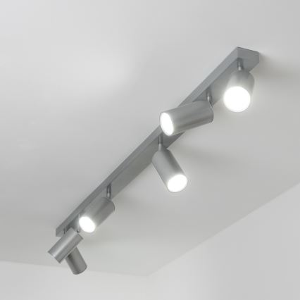 Brilagi - Vannas istabas starmetis SELE 6xGU10/30W/230V IP44 sudraba
