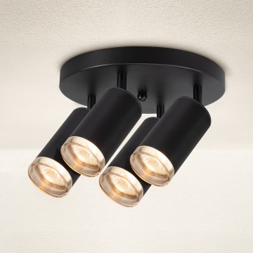 Brilagi - Vannas istabas starmetis SELE AQUA 4xGU10/30W/230V IP44 melna