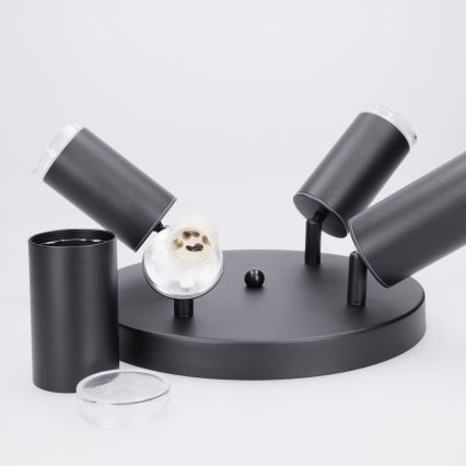 Brilagi - Vannas istabas starmetis SELE AQUA 4xGU10/30W/230V IP44 melna