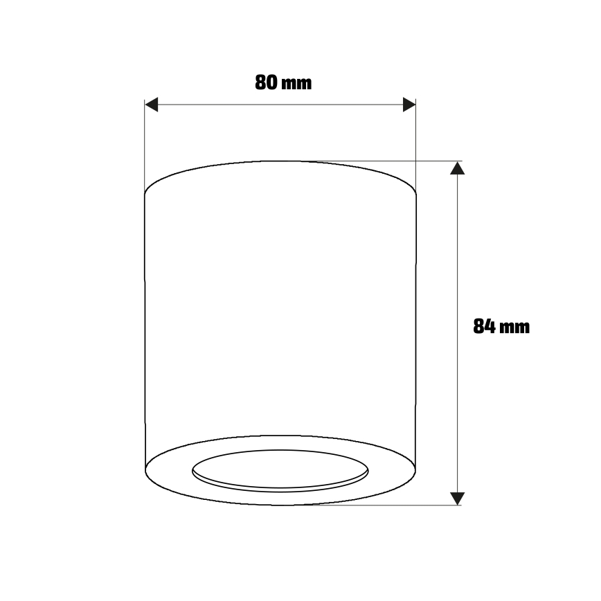 Brilagi - MIA vannas istabas virziena gaismeklis 1xGU10/30W/230V 84x80 mm matēts hroms IP54
