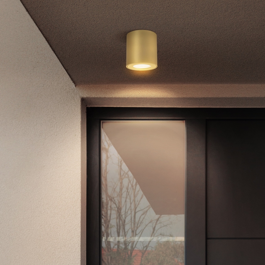 Brilagi - Vannas istabas virziena gaismeklis MIA 1xGU10/30W/230V 84x80 mm zelta IP54