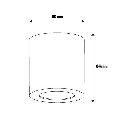 Brilagi - Vannas istabas virziena gaismeklis MIA 1xGU10/30W/230V 84x80 mm zelta IP54