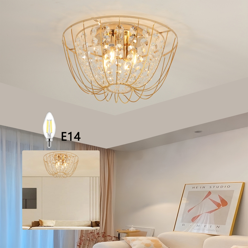 Brilagi - VASTERAS pieglaistā griestu lustra 4xE14/40W/230V Ø 45 cm